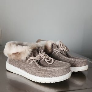 Hey Dude Girl Brit Fur Shoes